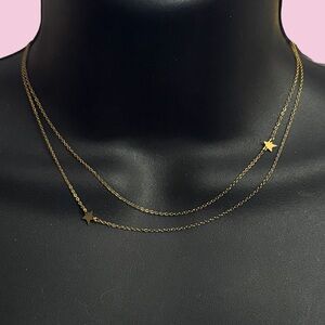 Jennifer Zeuner dainty star double necklace